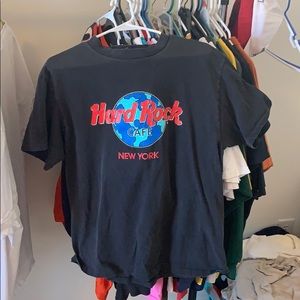 Vintage 90s made in usa hard rock New York  shirt